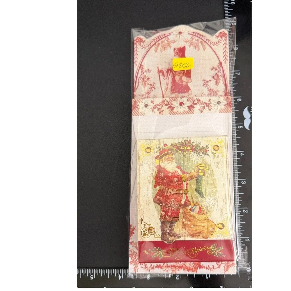 Punch Studio Notepad Set Santa Christmas 2pc